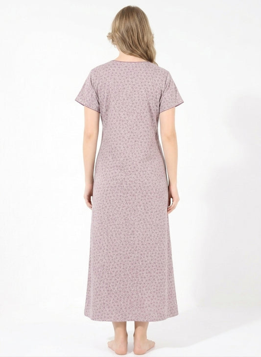 Muted Lavender Cotton Nighty