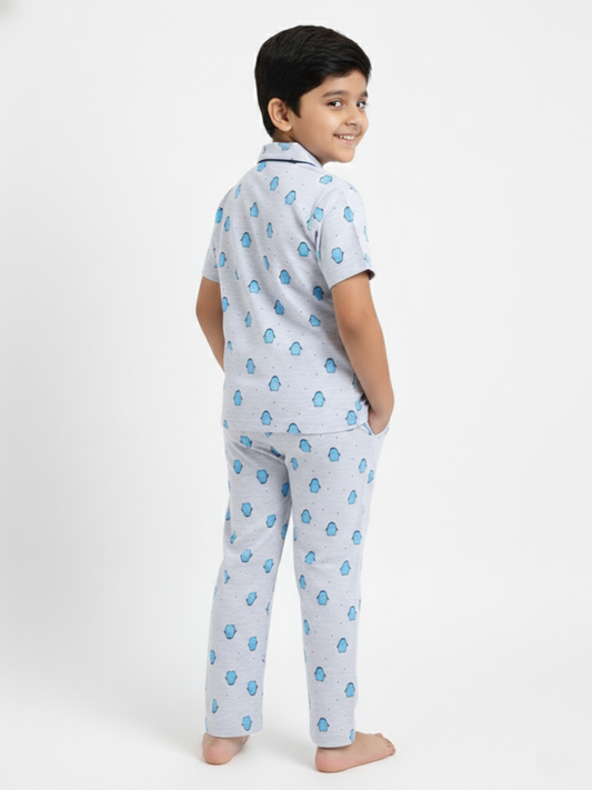 Boys Night Suit | Cotton T-Shirt & Pajama Set