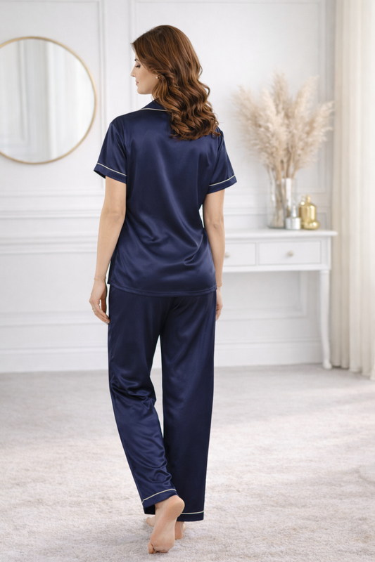 Plain Satin Night suit