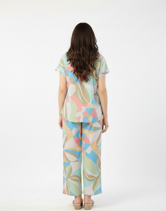 Multicolor Rayon Co-ord Sets