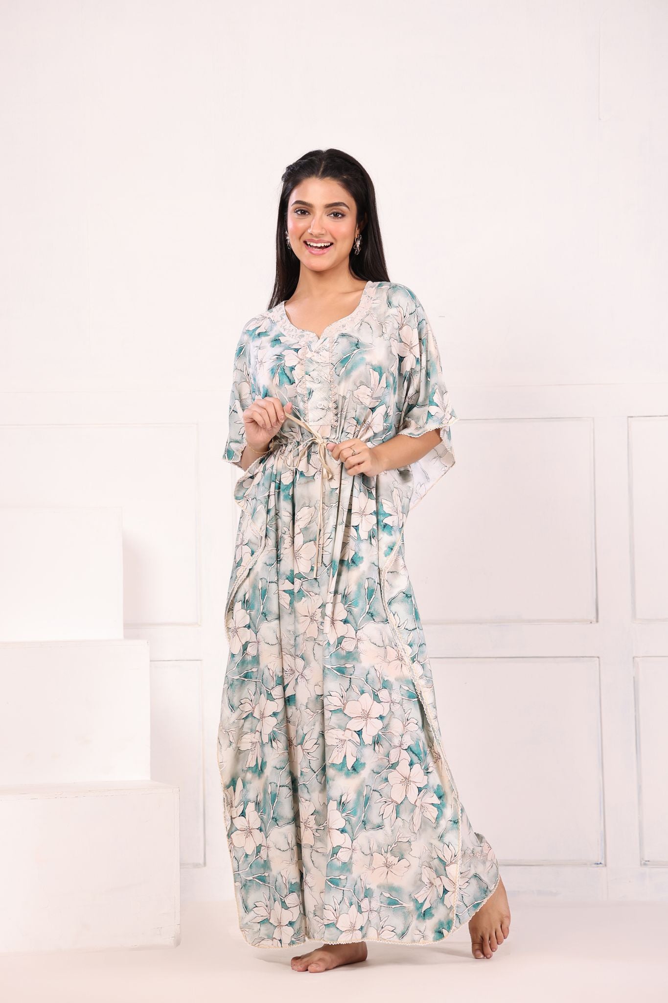 Flower Print Kaftan