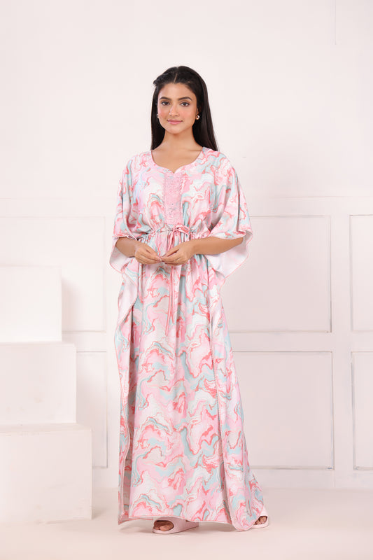 Tie-Dye Print Kaftan