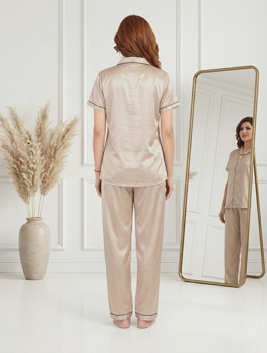 Satin Full Length Night Suit