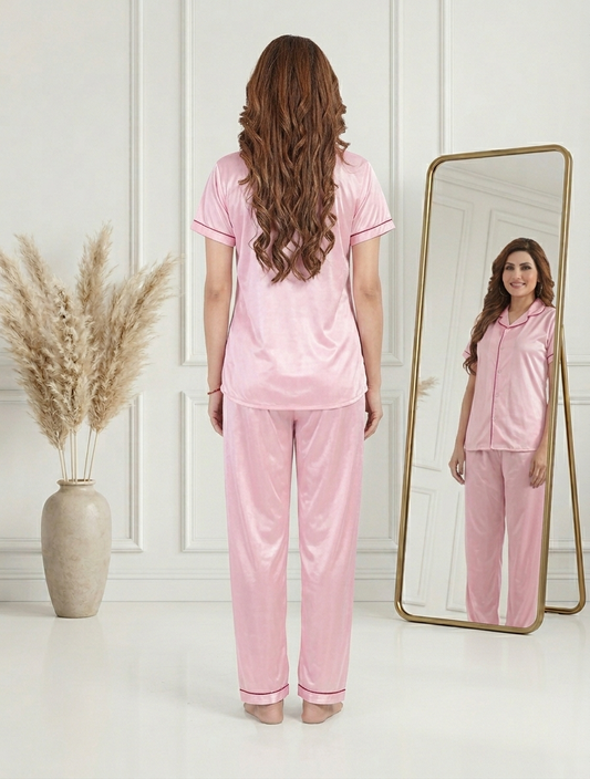 Satin Full Length Night Suit