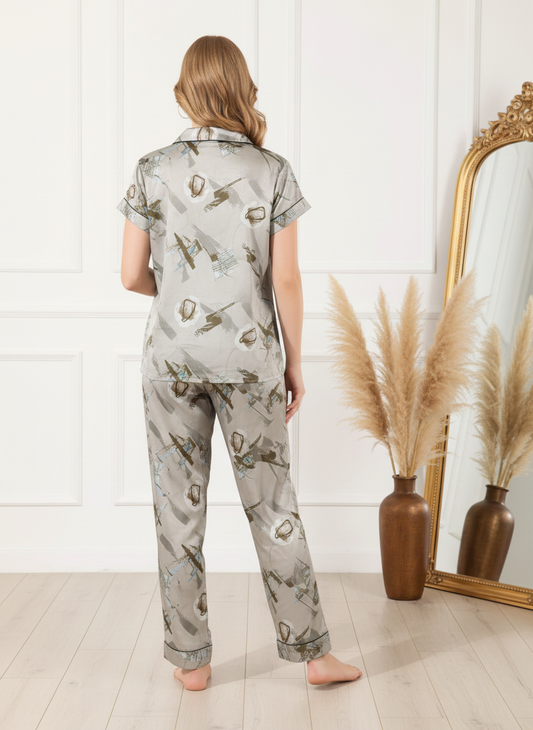 Satin Full Length Night Suit