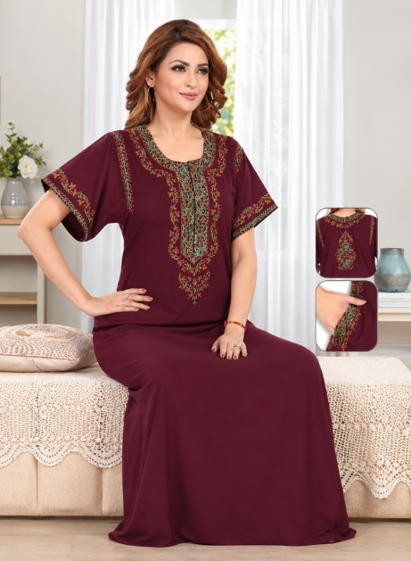 Soft Rayon Printed Nighty | Available in 6 Colors