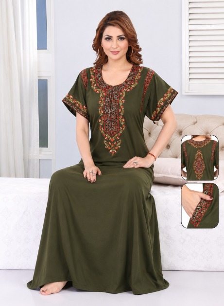 Soft Rayon Printed Nighty | Available in 6 Colors