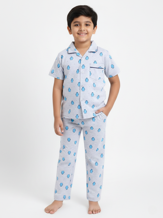 Boys Night Suit | Cotton T-Shirt & Pajama Set