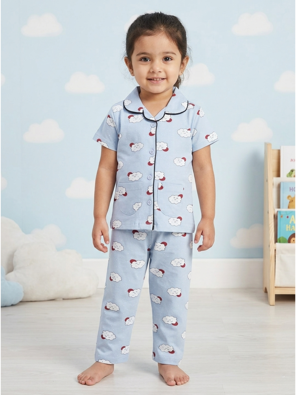 Girls Night Suit | Comfortable Daily Wear Top & Pajama Set