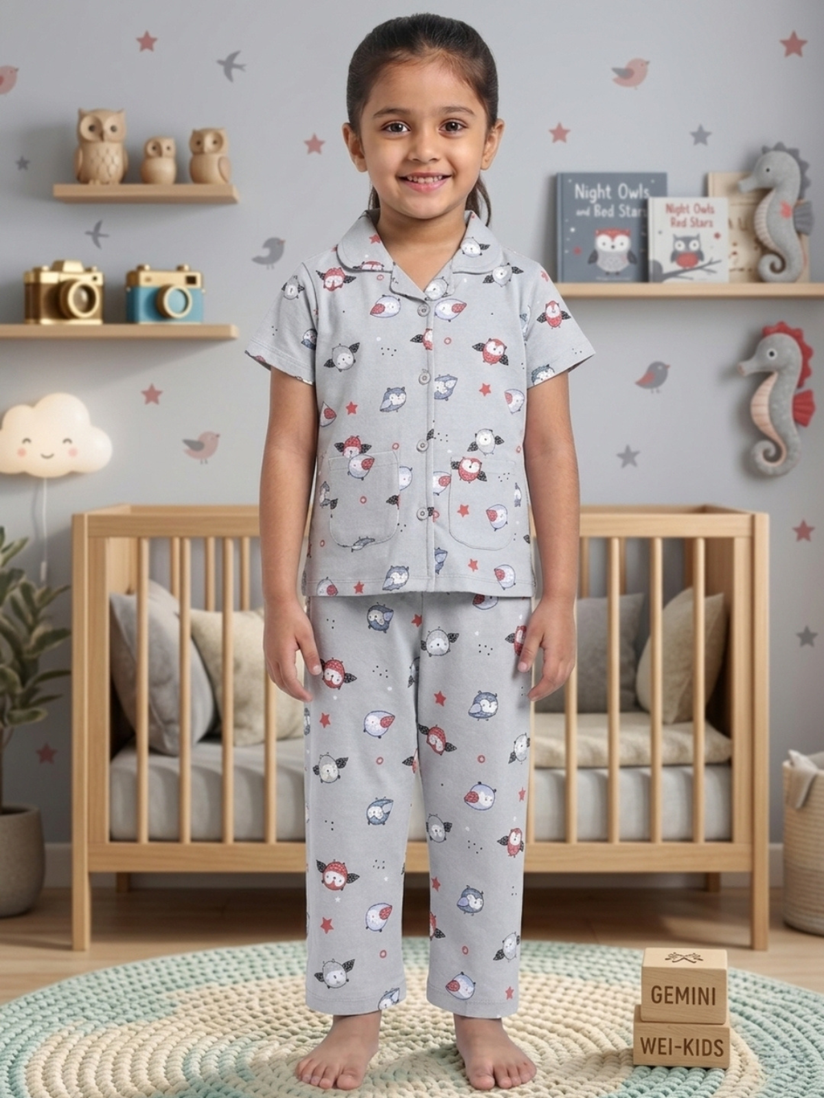 Girls Sleepwear Set | Top & Pajama (Cotton)