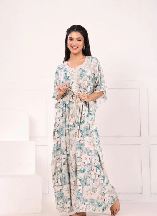 Flower Print Kaftan