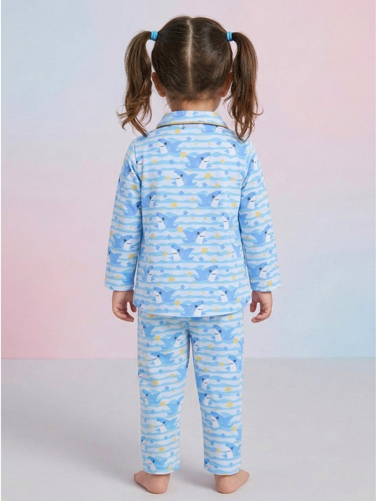 Girls Cotton Night Suit Set | Full Sleeve Top & Pajama