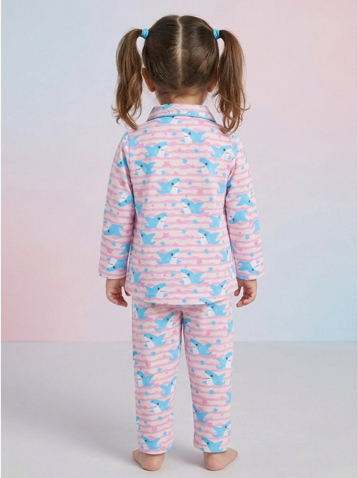 Girls Cotton Night Suit Set | Full Sleeve Top & Pajama