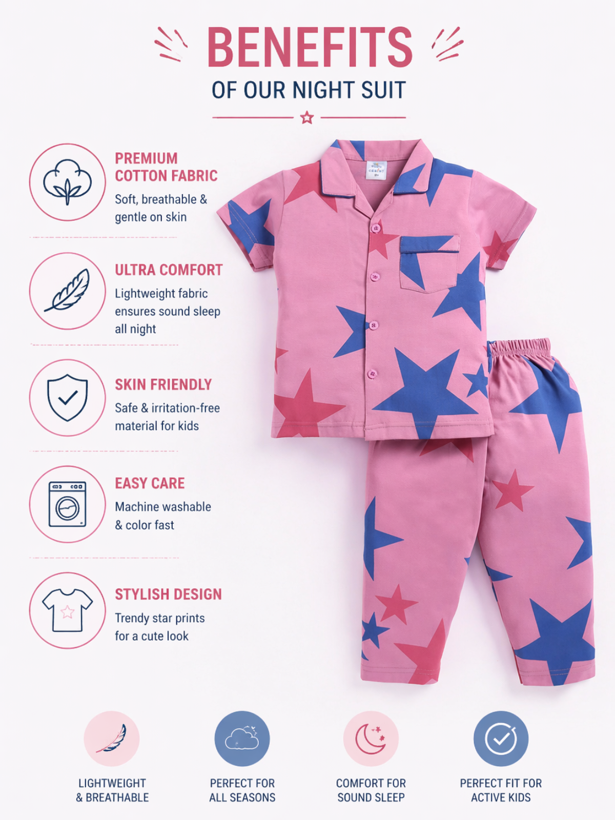 Boys Nightwear Set | T-Shirt & Pajama
