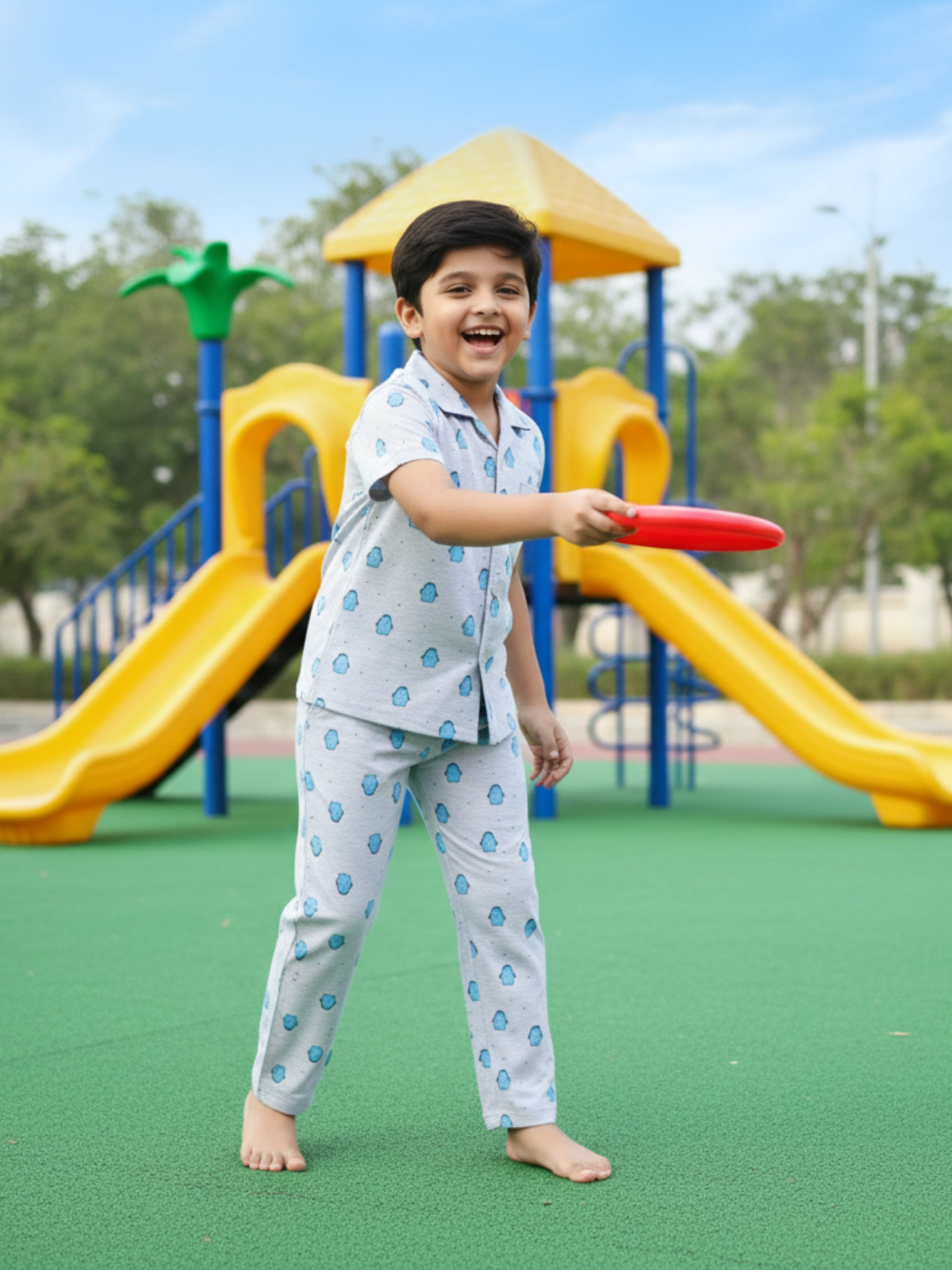 Boys Night Suit | Cotton T-Shirt & Pajama Set