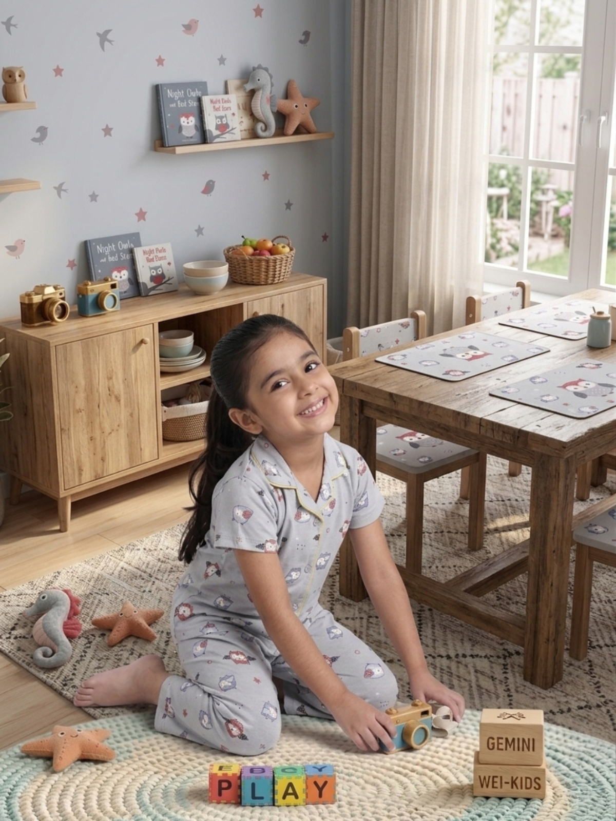 Girls Sleepwear Set | Top & Pajama (Cotton)