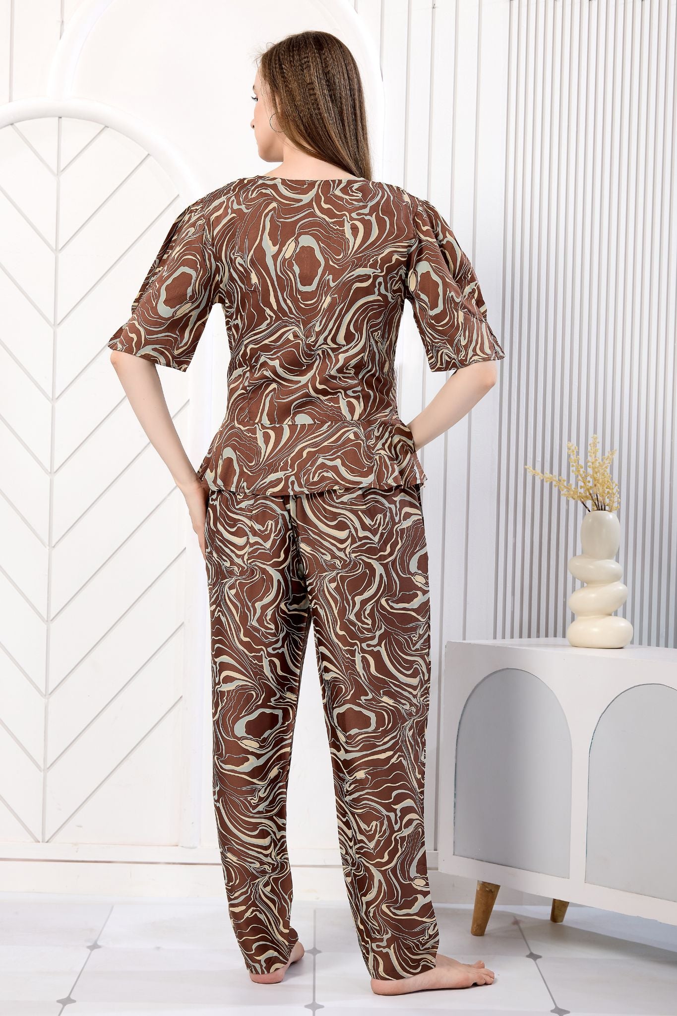 Loungewear Co-ord sets Brown color
