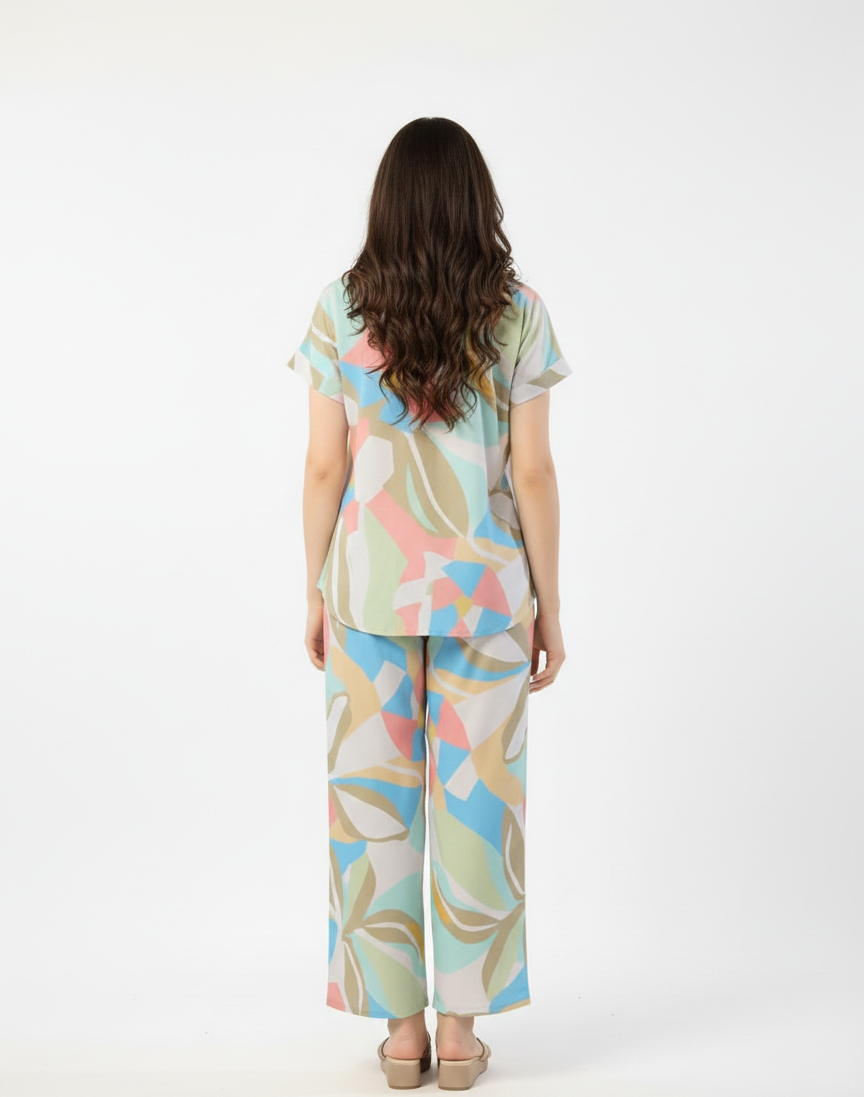 Multicolor Rayon Co-ord Sets