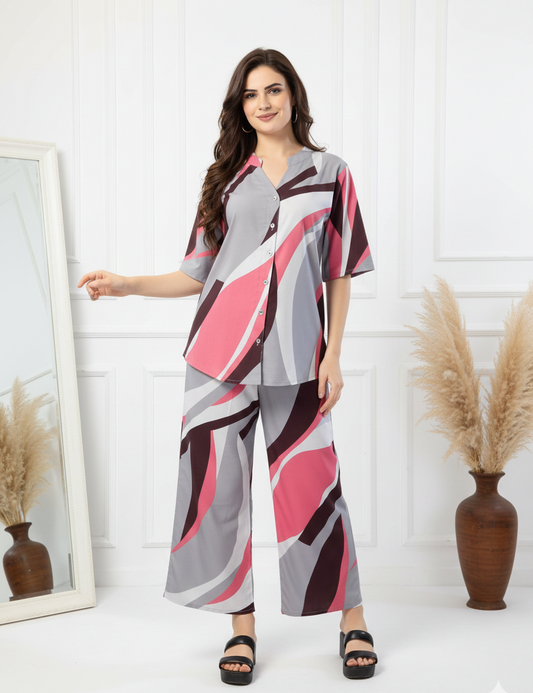 Multicolor Rayon Co-ord Sets