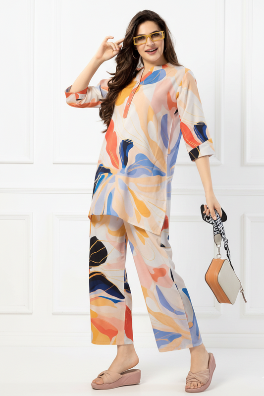 Printed Rayon Co-ord Sets