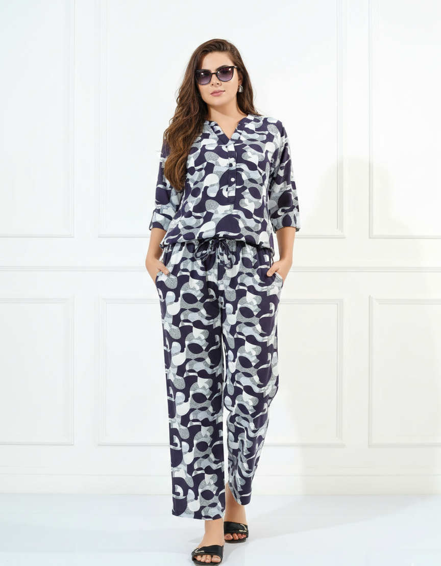 Printed Rayon Co-ord Sets