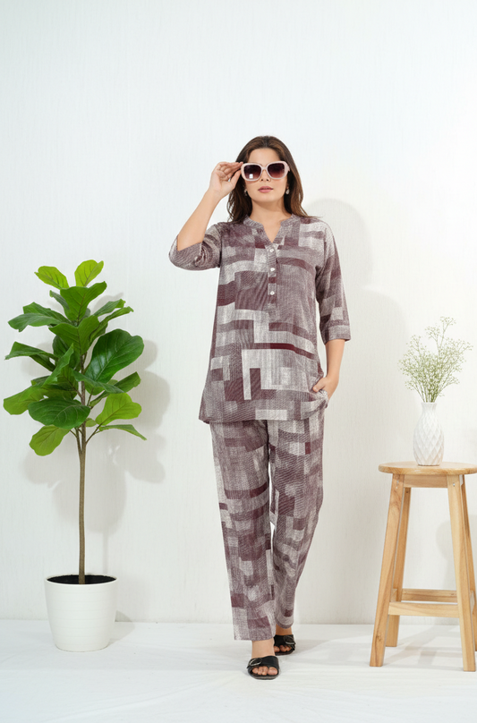 Printed Rayon Co-ord Sets