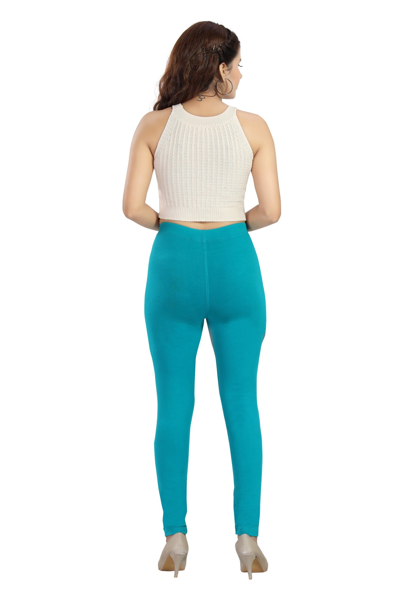 Women's Chain Pants Rama Green back side