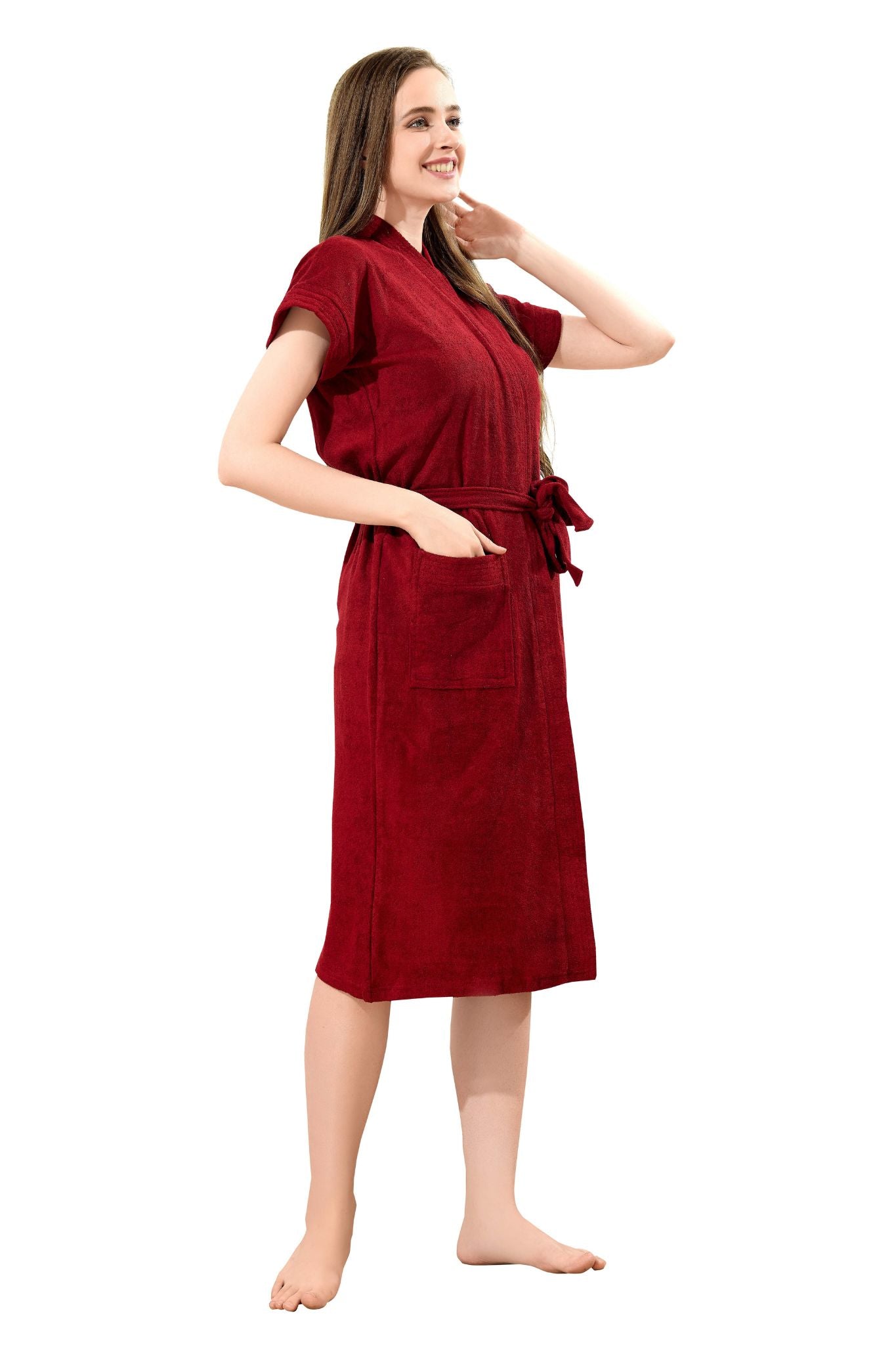 Womens Plain Bathrobe