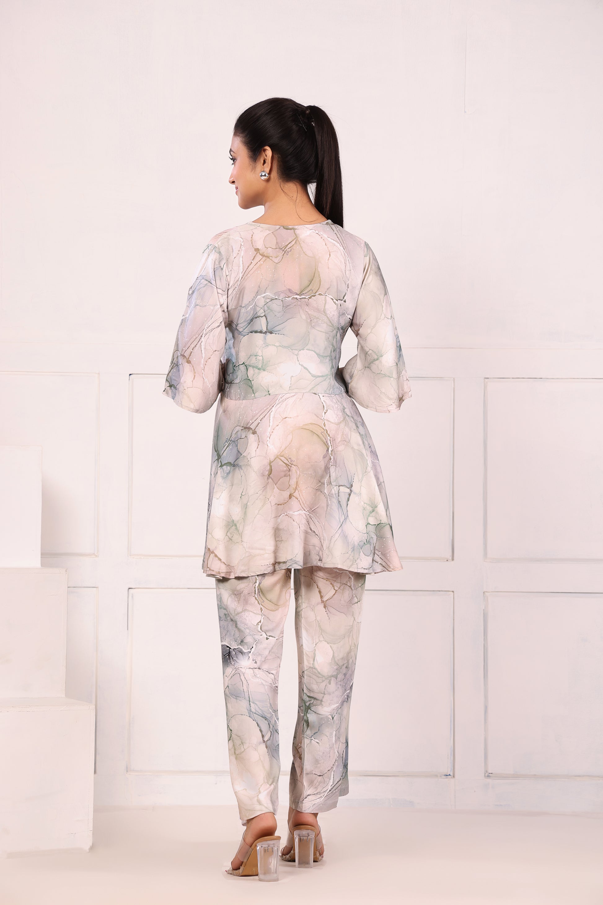 Print Co-ord Sets Marble color