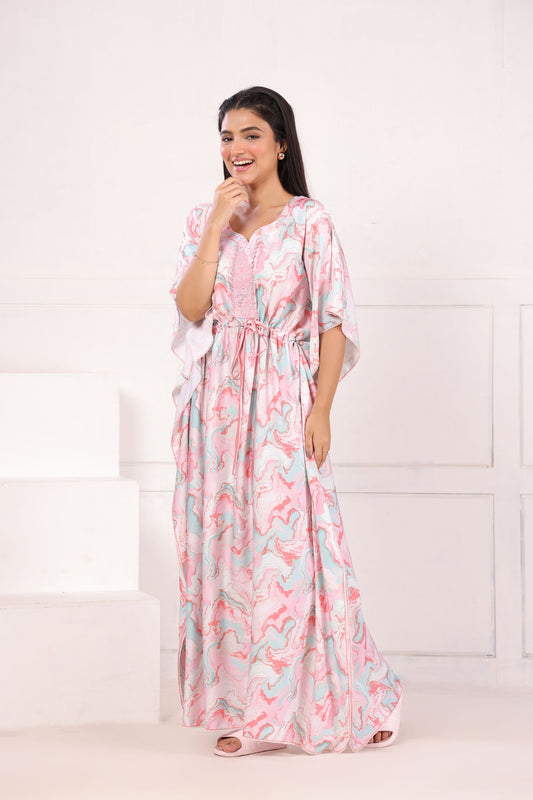 Tie-Dye Print Kaftan