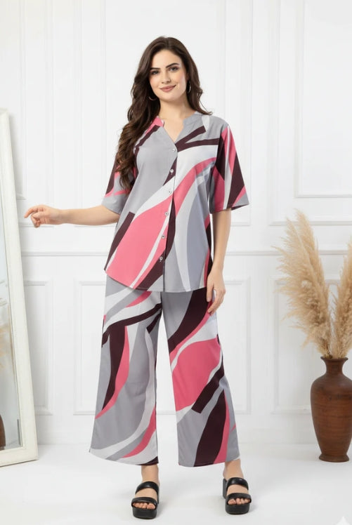 Multicolor Rayon Co-ord Sets
