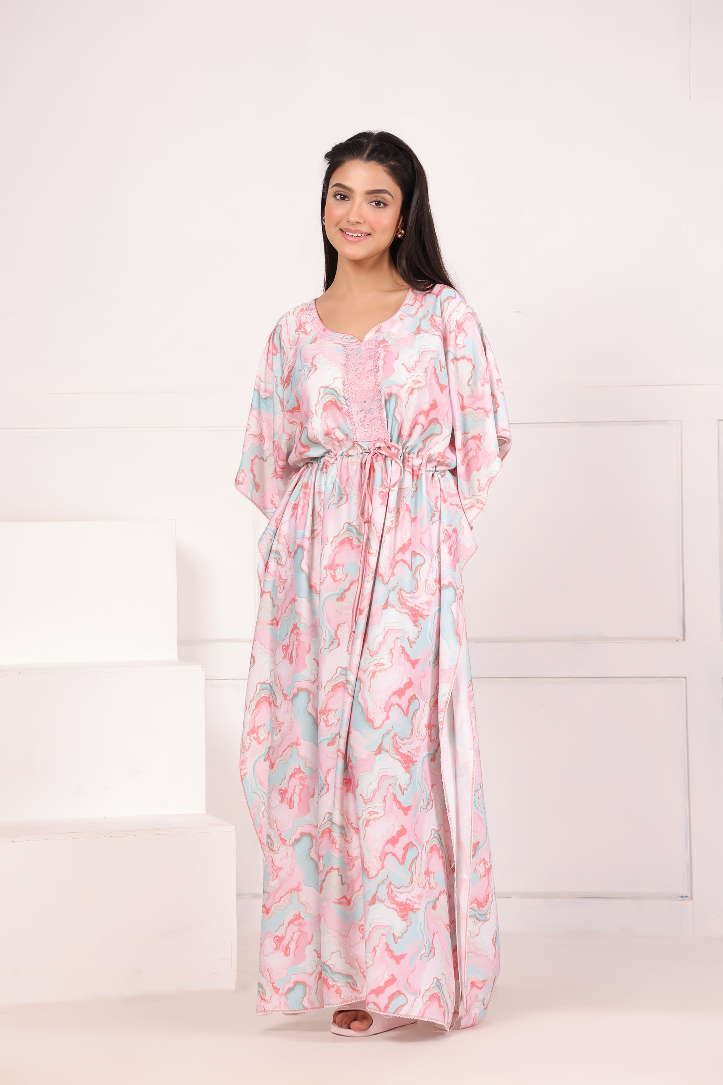 Tie-Dye Print Kaftan