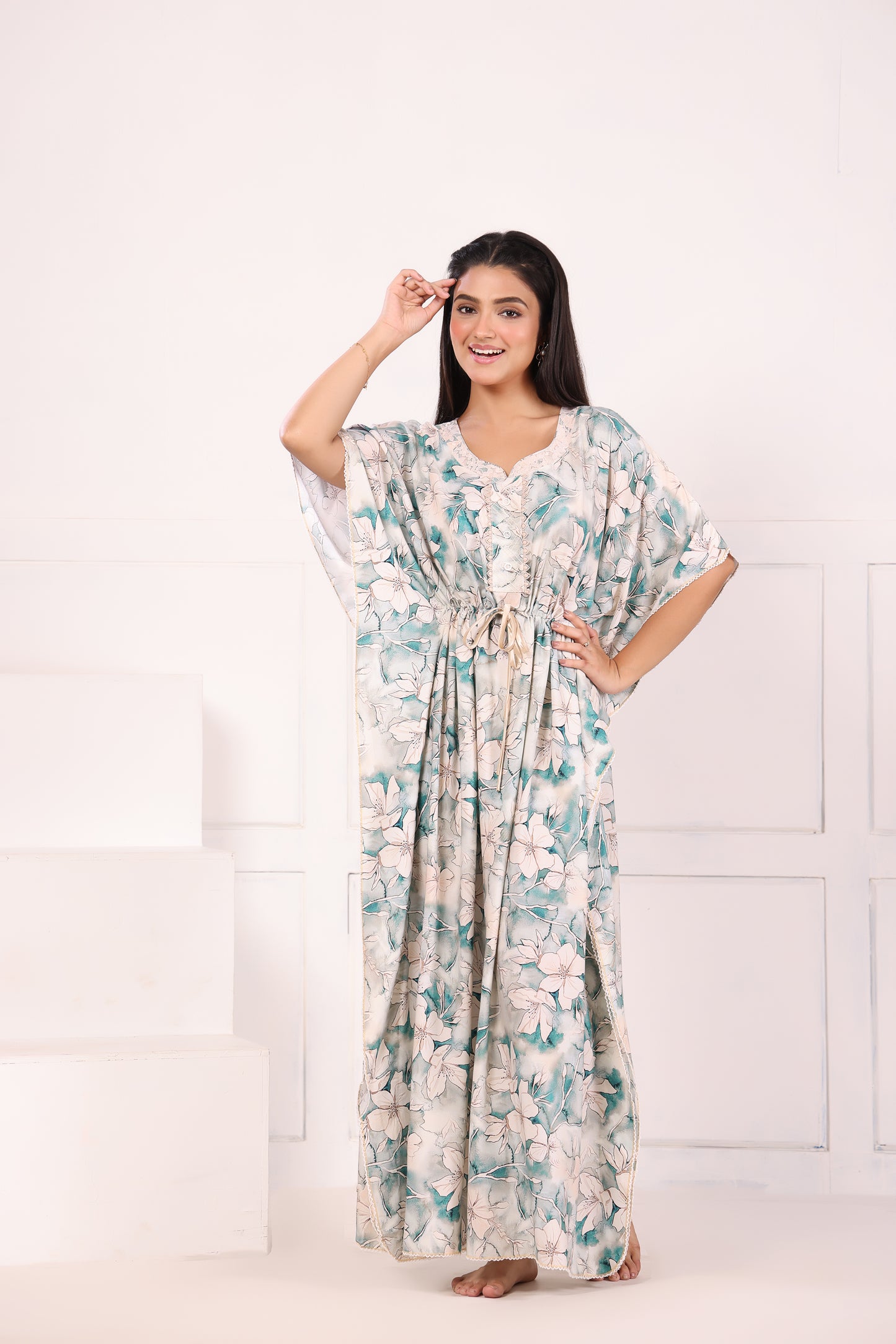 Flower Print Kaftan
